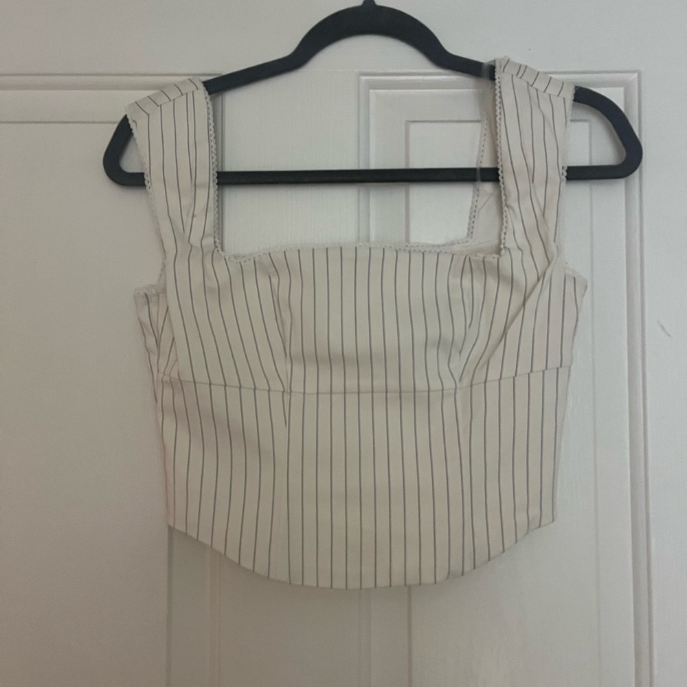 Wild Fable Striped Cream Top